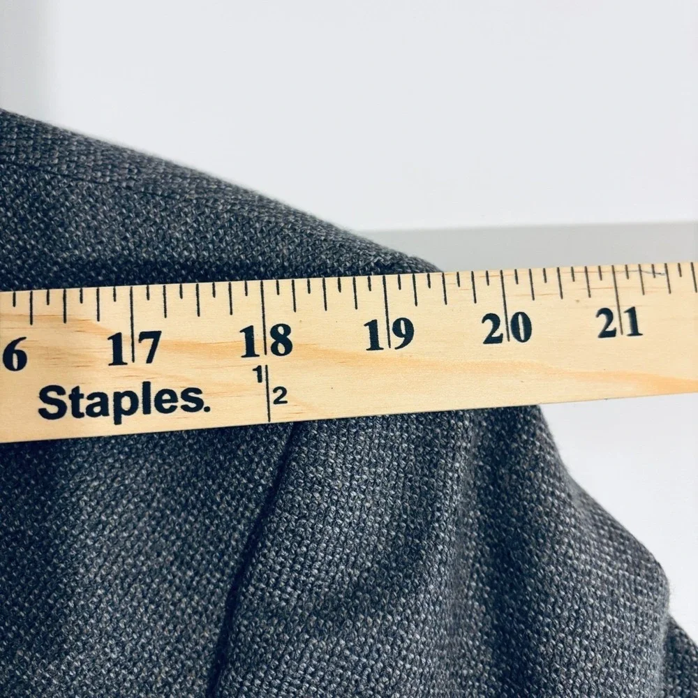 Oscar de la Renta Blazer Mens 42R Gray Lambswool Cashmere 2 Button Fully Lined
